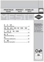 Mesto PRAKTIKUS 3537DG Gebruiksaanwijzing