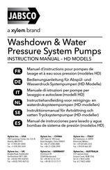 Xylem JABSCO HD Series Instructiehandleiding