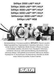 SATA SATAjet 5000 LAB RP/HVLP Gebruikershandleiding