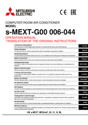 Mitsubishi Electric s-MEXT-G00 006-044 Bedieningshandleiding