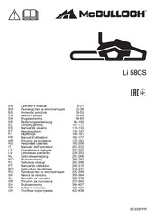 McCulloch Li 58CS Gebruiksaanwijzing