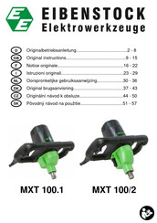 EIBENSTOCK MXT 100/2 Oorspronkelijke Gebruiksaanwijzing