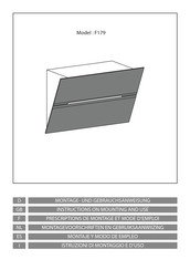 AIRFORCE F179 Montagevoorschrift En Gebruiksaanwijzing