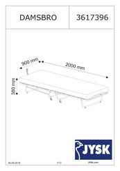 Jysk DAMSBRO 3617396 Handleiding