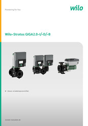 Wilo Stratos GIGA2.0-D Inbouw- En Bedieningsvoorschriften