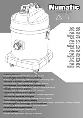 Numatic NVDQ-750 Vertaling Van De Oorspronkelijke Gebruiksaanwijzing
