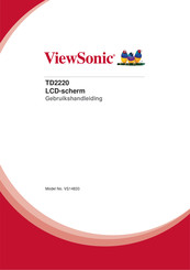 ViewSonic TD2220 Gebruikshandleiding