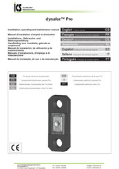 ICS Schneider Messtechnik dynafor Pro Vertaling Van Het Oorspronkelijke Handleiding