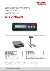 Soehnle Professional 3710 STANDARD Bedieningshandleiding