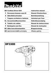 Makita DF330D Gebruiksaanwijzing