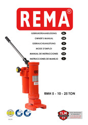 REMA RMH 25 TON Gebruikershandleiding