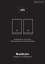 Audio Pro A26 Gebruikershandleiding