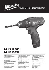 Milwaukee M12 BPD Gebruiksaanwijzing