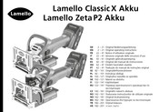 Lamello Classic X Akku Originele Gebruiksaanwijzing