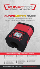 Runpotec RUNPOMETER RM35 Gebruiksaanwijzing