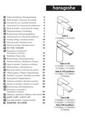 Hansgrohe Talis E 110 71712 Series Gebruiksaanwijzing