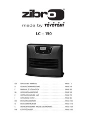 Toyotomi ZIBRO LC-150 Gebruiksaanwijzing