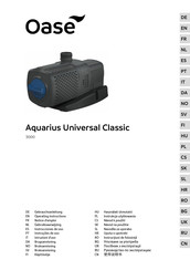 Oase Aquarius Universal Classic 3000 Gebruiksaanwijzing