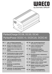 Dometic GROUP WAECO PerfectPower DCDC20 Montagehandleiding En Gebruiksaanwijzing