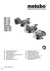 Metabo DS 150 Oorspronkelijke Gebruiksaanwijzing