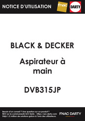 Black & Decker DVB315JP Vertaling Van De Originele Handleiding