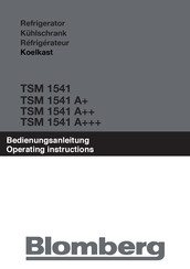 Blomberg TSM 1541 Gebruiksaanwijzing