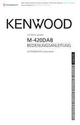 Kenwood M-420DAB Gebruiksaanwijzing