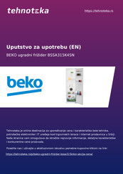 Beko BSSA315K4SN Gebruiksaanwijzing