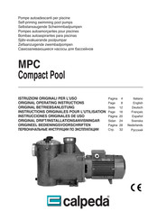 Calpeda MPC Compact Pool Bedieningsvoorschriften