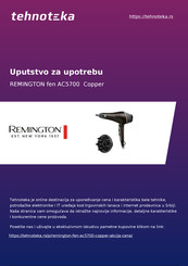 Remington Copper Radiance AC5700 Gebruiksaanwijzing