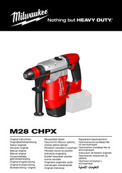 Milwaukee M28 CHPX Oorspronkelijke Gebruiksaanwijzing