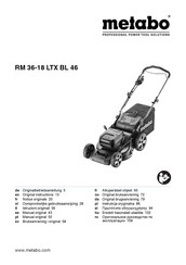 Metabo RM 36-18 LTX BL 46 Gebruiksaanwijzing