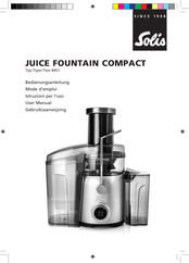 SOLIS JUICE FOUNTAIN COMPACT Gebruiksaanwijzing