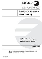 Fagor FAVM3540 Handleiding