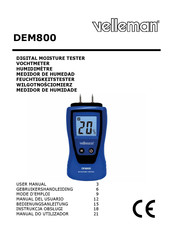 Velleman DEM800 Gebruikershandleiding