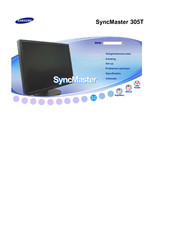 Samsung SyncMaster 305T Handleiding