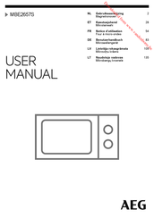 AEG MBE2657S Gebruiksaanwijzing