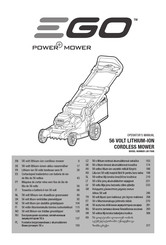 EGO POWER MOWER LM1700E Handleiding