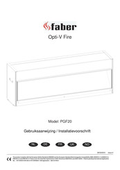 Faber Opti-V Fire PGF20 Gebruiksaanwijzing