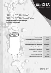 Brita PURITY 1200 Clean Gebruiksaanwijzing