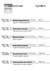 HumanTechnik signolux HWS10392 Gebruiksaanwijzing