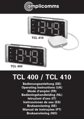 Amplicomms TCL 400 Bedieningshandleiding