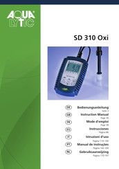 Aqualytic SD 310 Oxi Gebruiksaanwijzing