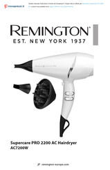 Remington Supercare PRO 2200 AC Handleiding