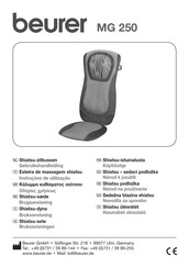 Beurer MG 250 Gebruikshandleiding
