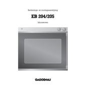 Gaggenau EB 204 Bedienings- En Montagehandleiding