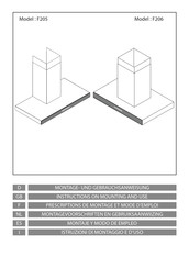 AIRFORCE F205 Montagevoorschrift En Gebruiksaanwijzing