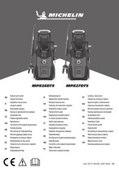 Michelin MPX27DTS Vertaling Van De Originele Gebruiksaanwijzing