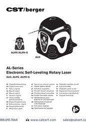CST/BERGER ALH Oorspronkelijke Gebruiksaanwijzing