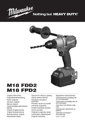 Milwaukee M18 FDD2 Oorspronkelijke Gebruiksaanwijzing